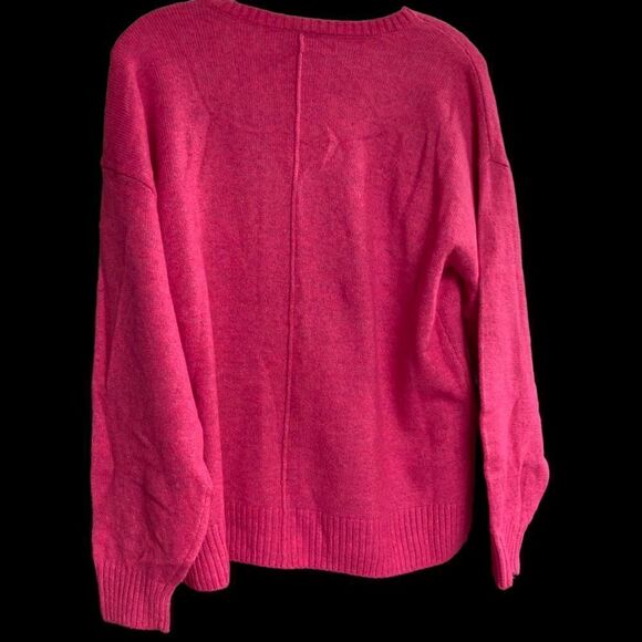 VINCE CAMUTO Women’s Pink Sweater V-Neck New Without Tags Size Small - Picture 2 of 11
